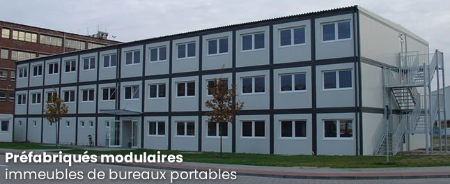 bâtiments modulaires préfabriqués