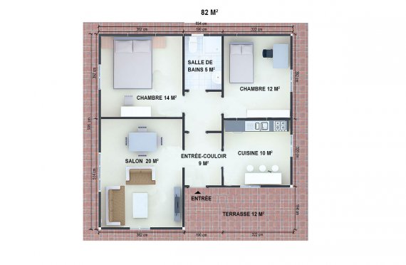 plan de maison modulaire
